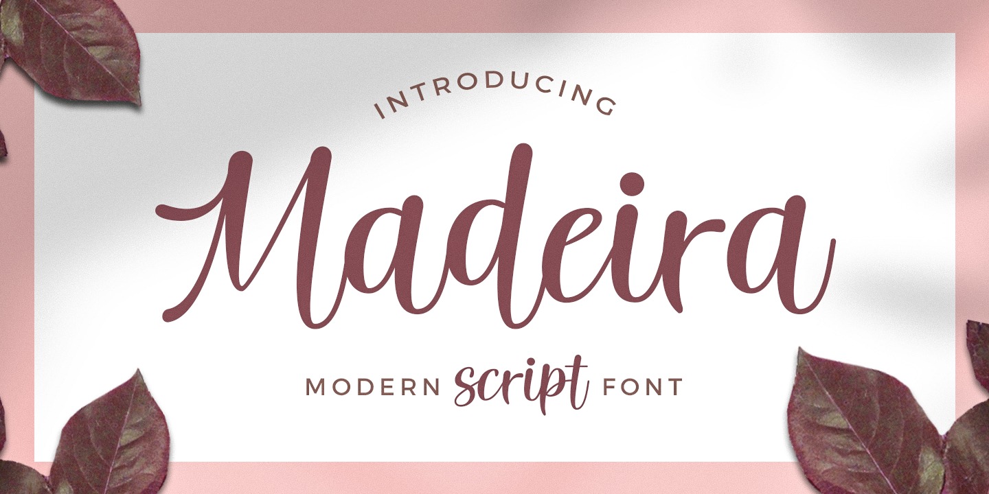 폰트 Madeira Script